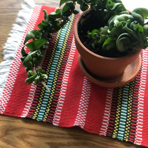 Plant Rug, Mini Woven Tapestry